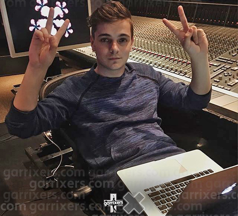 Martin Garrix in the studio