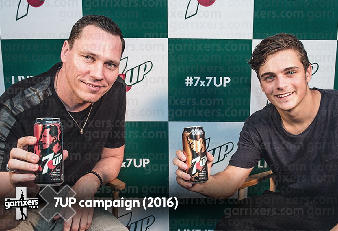 Martin Garrix 7UP advertising on garrixers.com