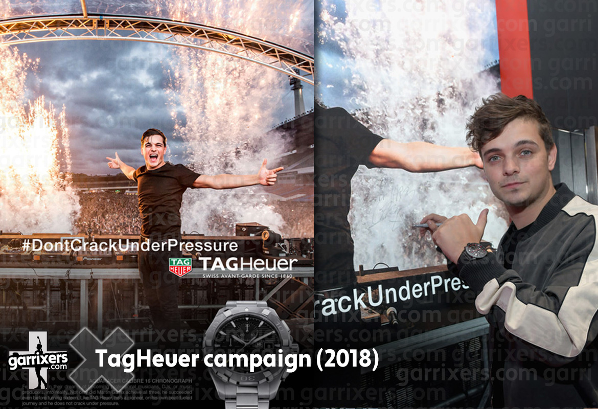 Martin Garrix TagHeuer advertising on garrixers.com